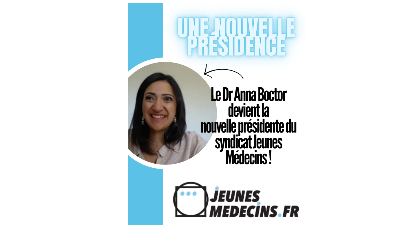 Le Dr Anna Boctor prend la présidence de Jeunes Médecins